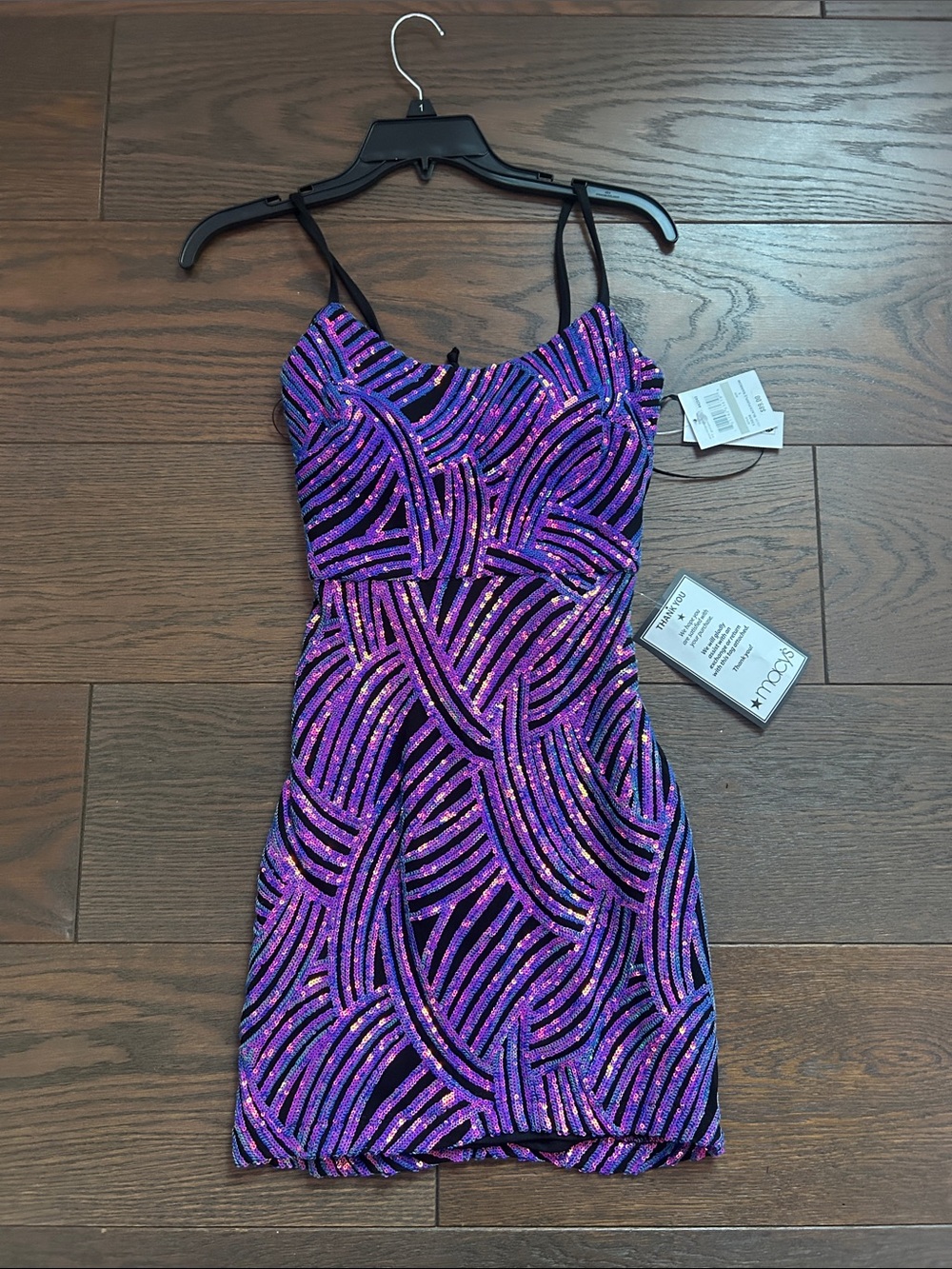 Morgan & Co. Purple Sequin Mini Dress